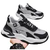 Gris negro patchwork zapatillas transpirable amortiguador ligero hombres mujeres casual running zapatos Item Picture